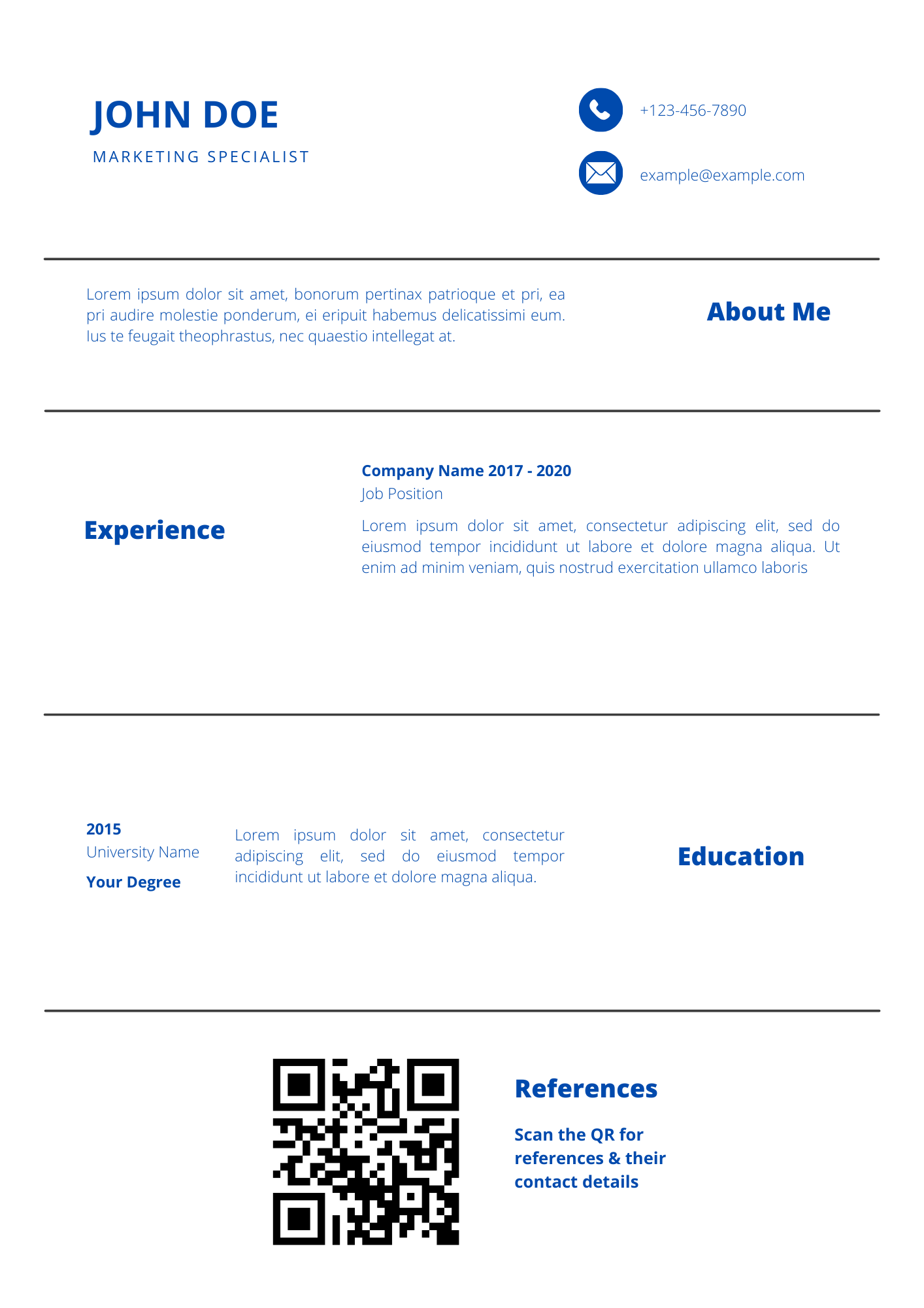 Free printable resume templates you can customize