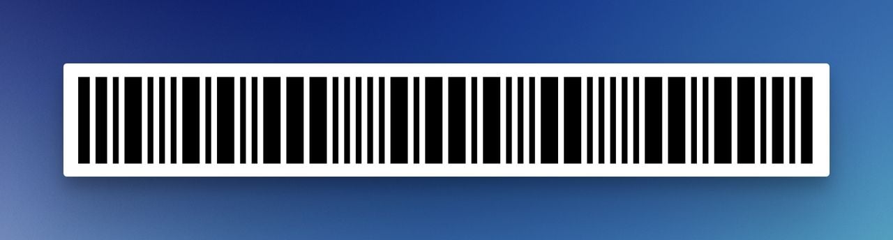the S25+ barcode view