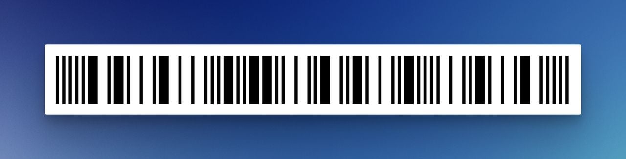 the TELEPENALPHA barcode view