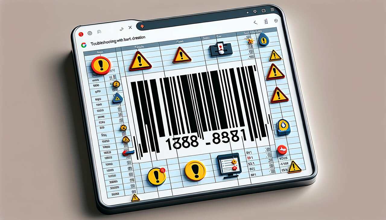 the representative image for troubleshooting barcode generation