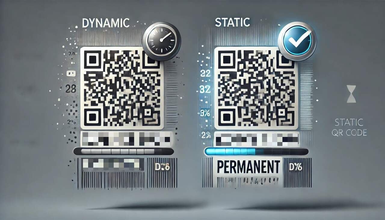 the difference between dynamic and static QR code expiration
