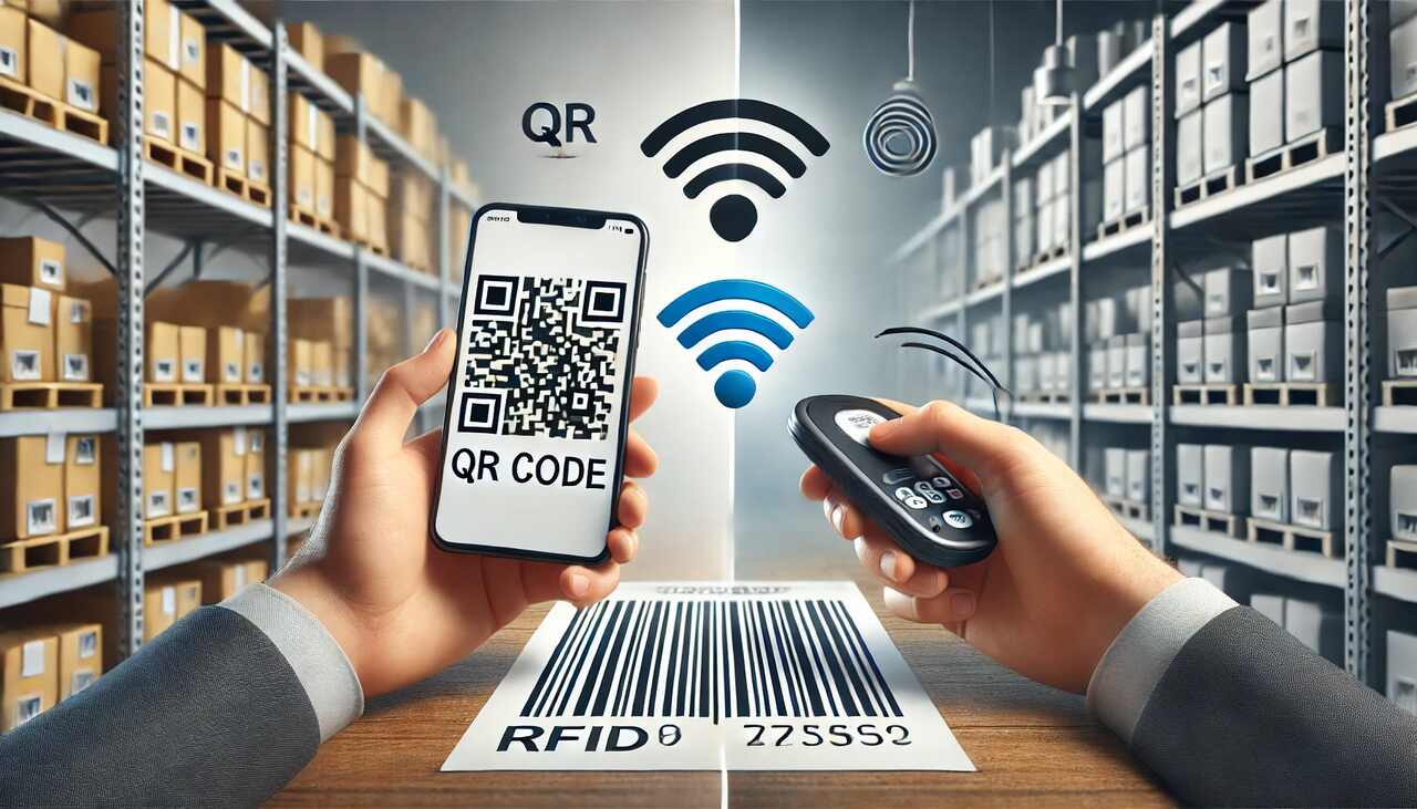 QR code vs. RFID difference display