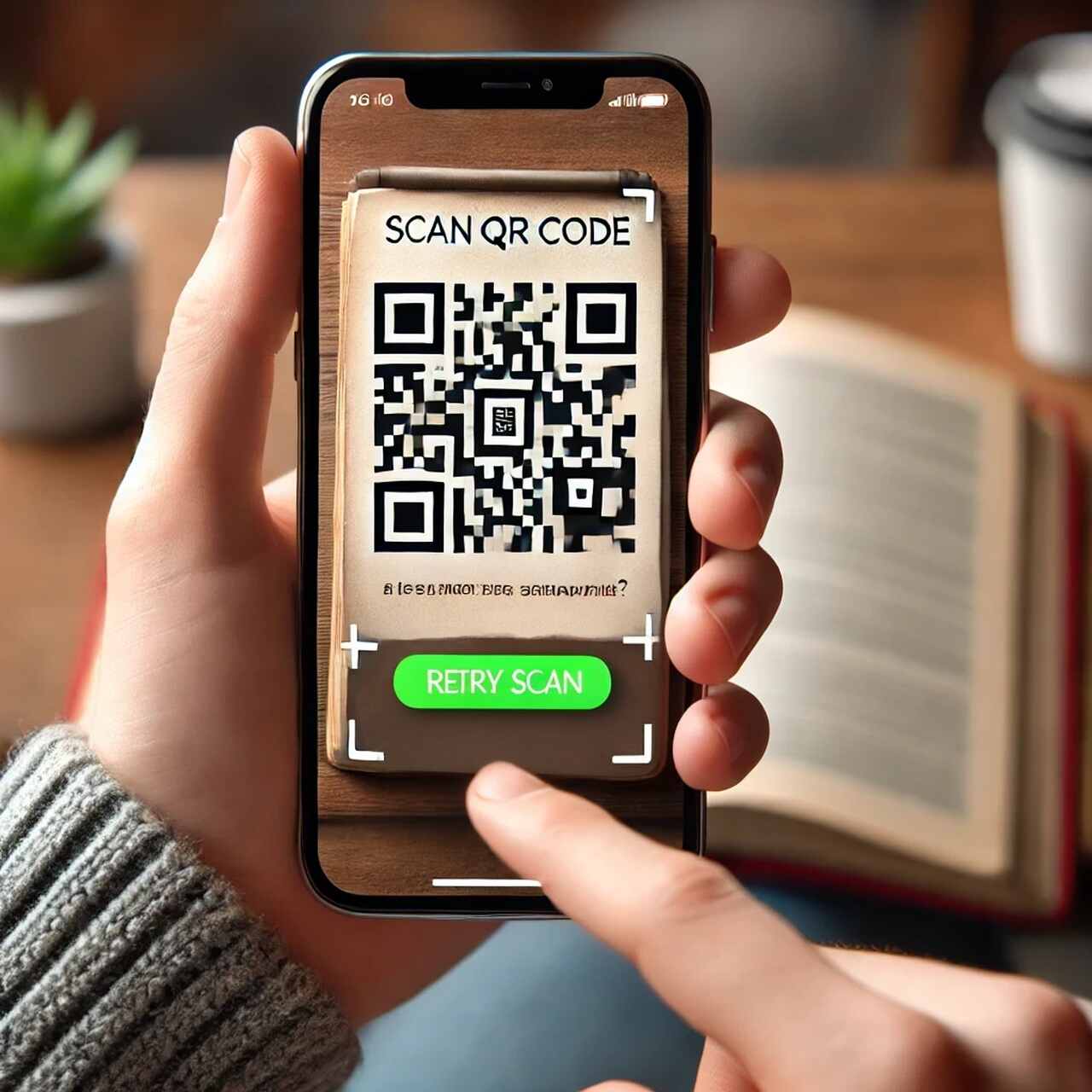 retry scan button for qr code not working