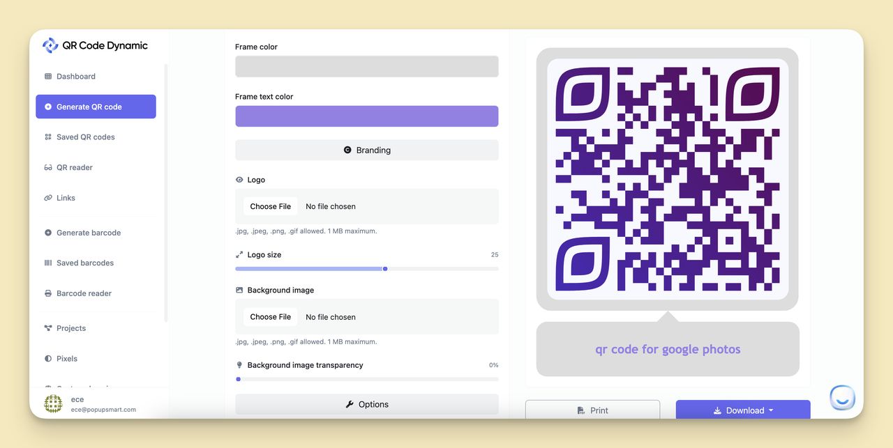 Customize Your QR Code step