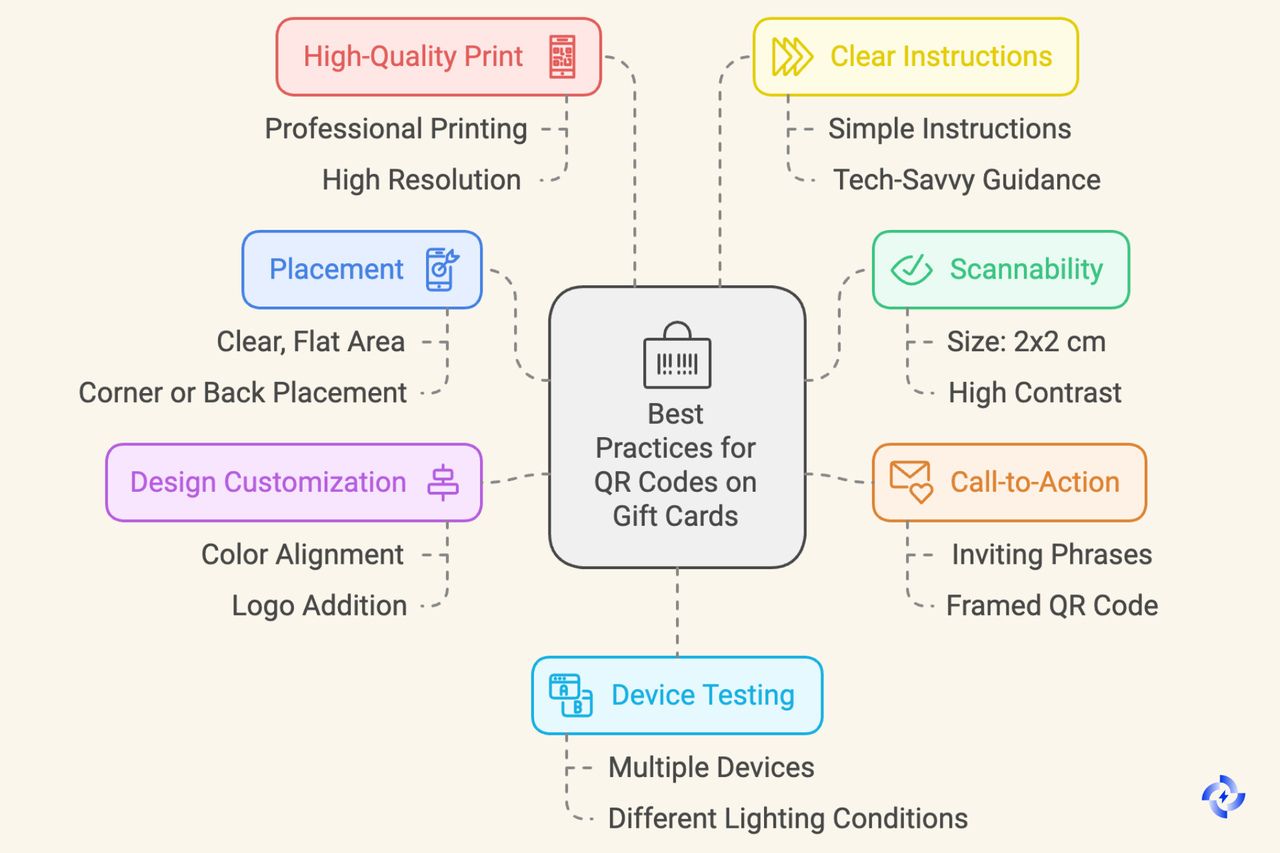 Best Practices for Integrating QR Codes on Gift Cards