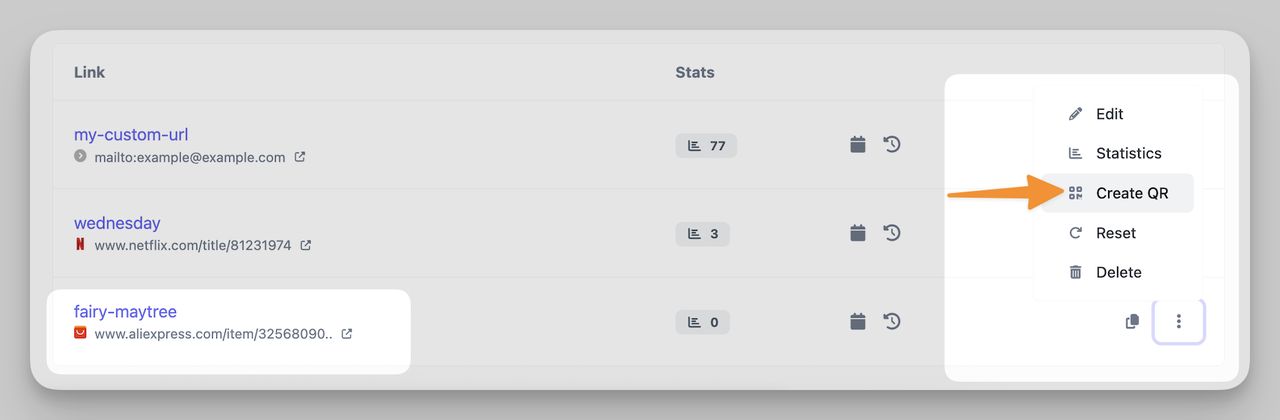 Generating a dynamic QR code for an AliExpress product link in QR Code Dynamic to create a QR code that opens AliExpress app directly.