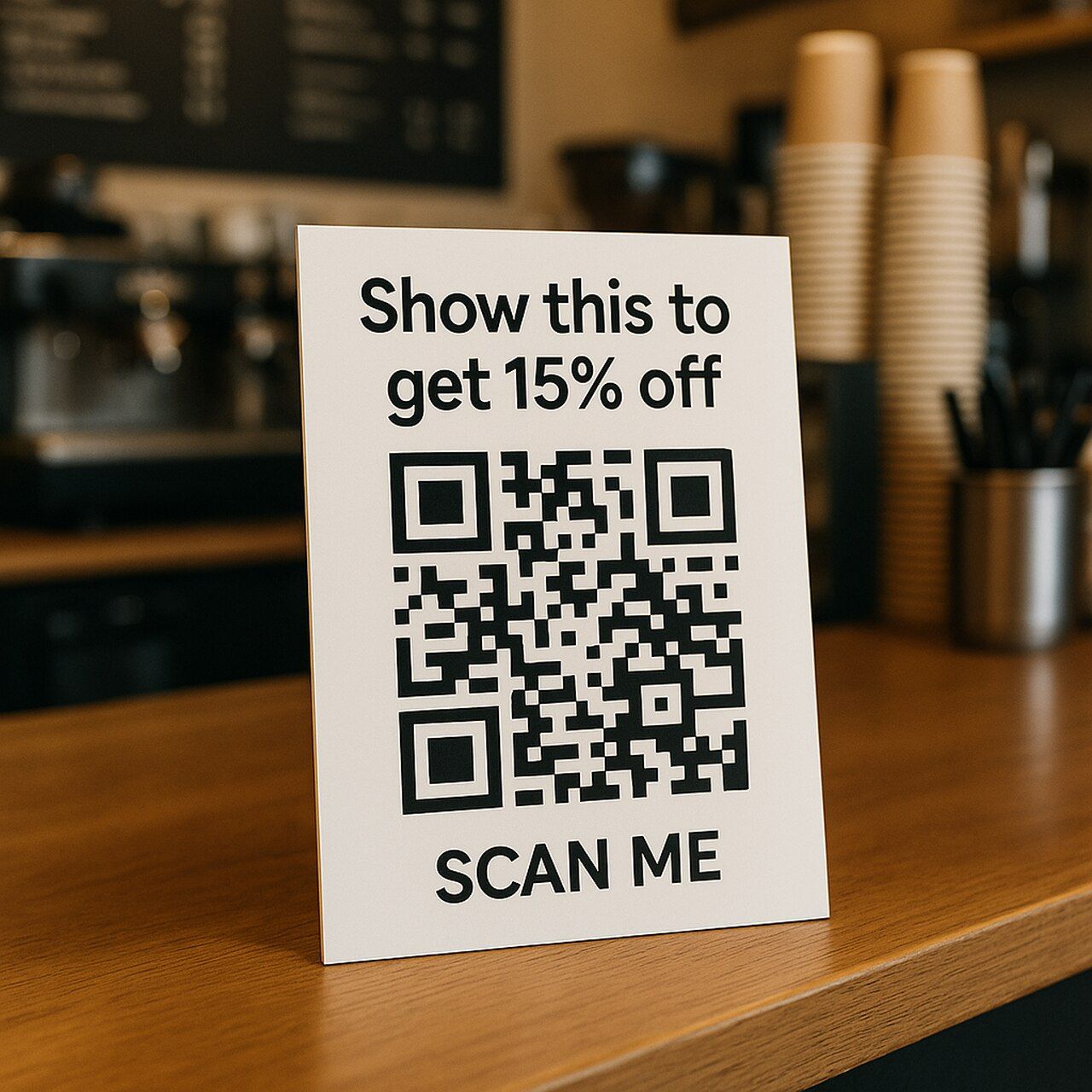 promo text qr code