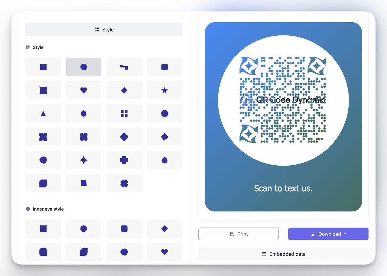 Logo ve markalama ile SMS QR kodları için tasarım ipuçları