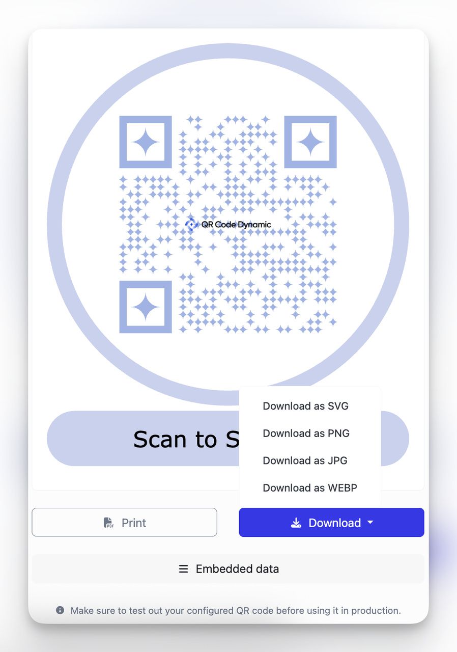 Descargar código QR