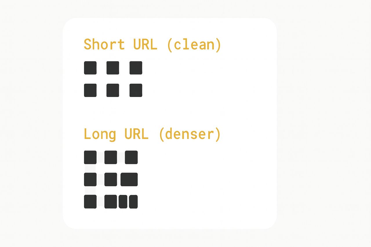 Comparación de URL corta vs URL larga