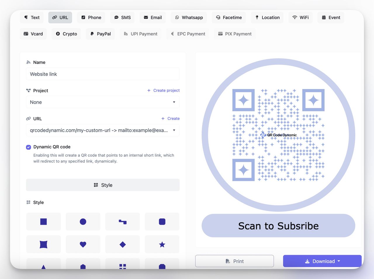 Código QR con estilo