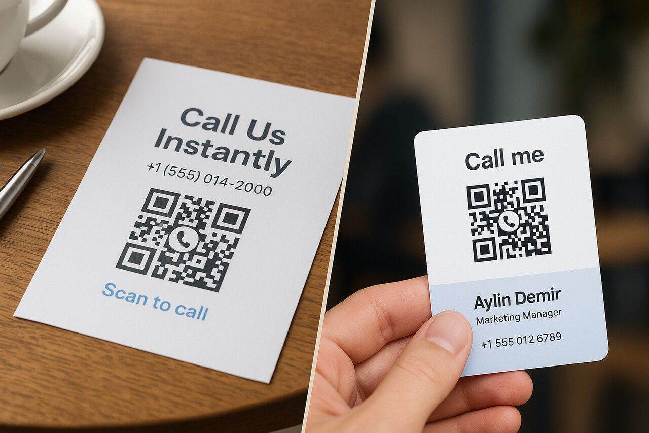 What is a phone QR code and how it works (tel link that starts a call)