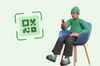a cover image that includes an illustration of a QR code and a man checking his phone and sitting