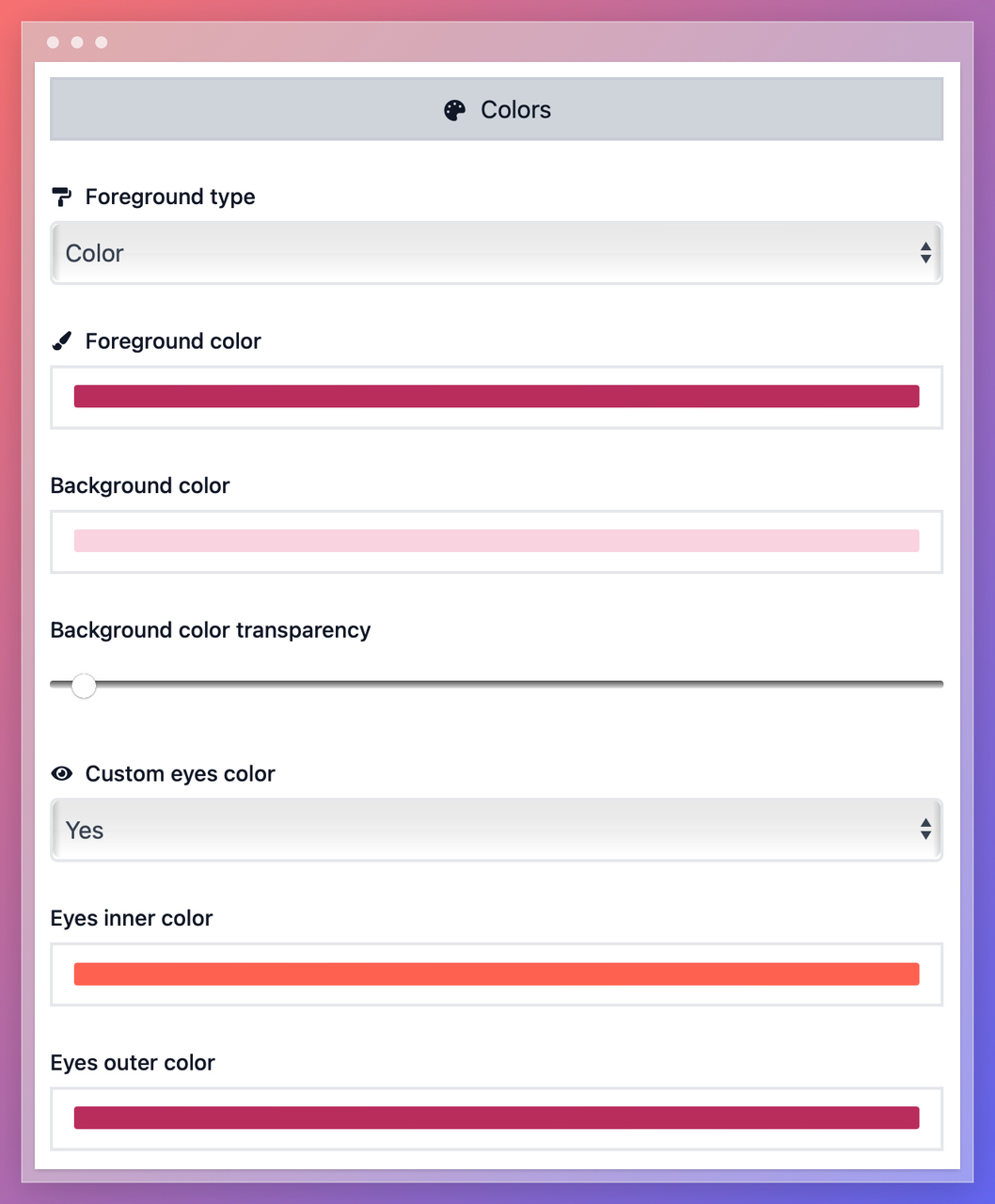 qr code colors